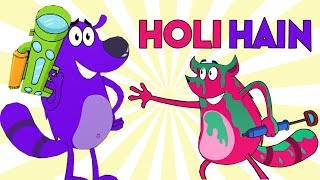 Holi Hain Ep  74  Pyaar Mohabbat Happy Lucky  Hindi Animated Cartoon Show  Zee Kids [upl. by Sunshine]