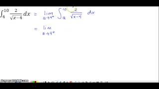 Improper Integral  Integrand Discontinuous at Limit of Integration [upl. by Audy236]