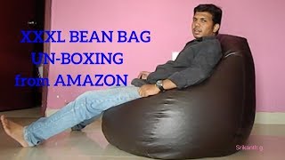 solimo XXXL BEAN BAG Unboxing  Amazon [upl. by Ariak389]