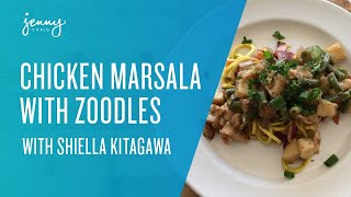 Weight Loss Recipes Chicken Marsala with Zoodles [upl. by Hadik796]