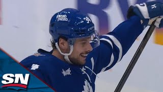 Maple Leafs Auston Matthews Wires Home Nasty Wrister For LeagueLeading 24th Goal Of Season [upl. by Jeroma]