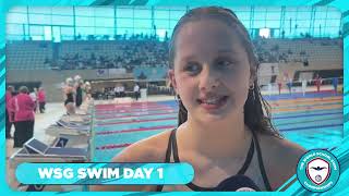 WSG Swim Interview Halle Robinson Talbot Heath School [upl. by Nnylrac844]