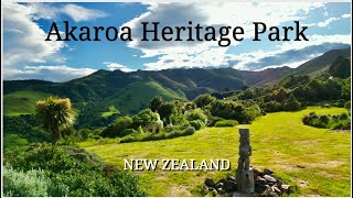 Akaroa New Zealand  AKAROA HERITAGE PARK  Drone flyover [upl. by Ahscrop]