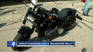 HarleyDavidsons annual Milwaukee Rally showcases company city [upl. by Haidadej266]