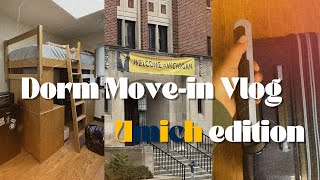 DORM MoveIn Vlog 🎀  Dorm Tour  Dining Hall  Tips  U of Michigan 〽️ [upl. by Ezzo]