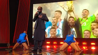 Remas Performance At The 2023 Ballon dOr Ceremony In Hd [upl. by Redneval]