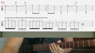 Slayer Die By The Sword 1st solo guitar lesson w tab [upl. by Asilak]