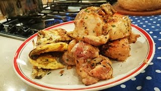 Pollo al ajillo con revuelto de champignones [upl. by Lhok389]