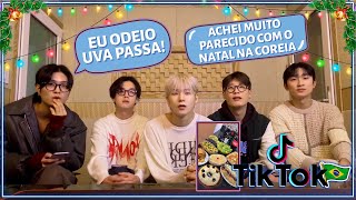 BANDA COREANA REAGE AO NATAL BRASILEIRO  TIKTOK BRASIL COM 2Z [upl. by Nallij]