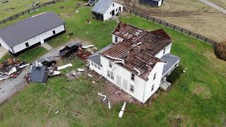 EF1 Tornado Damage on Kirksville School Rd near Richmond Kentucky [upl. by Pennebaker]