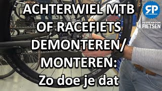 ACHTERWIEL MTB OF RACEFIETS DEMONTERENMONTEREN Zo doe je dat [upl. by Nadeen]