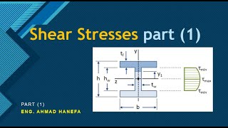 Shear Stresses for sections1اجهادات القص علي القطاعات1 [upl. by Gorga]