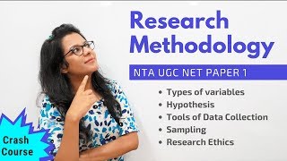 NTA UGC NET Paper 1 Research Methodology Crash Course [upl. by Surad]