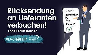 Rücksendung verbuchen  Rücksendung an Lieferanten verbuchen  Warenrücksendung buchen [upl. by Netneuq]