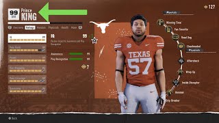 Middle Linebacker 99 Overall Glitch in College Football 25 [upl. by Nolava]