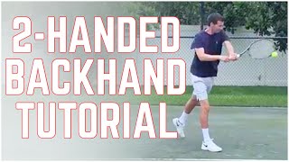 How to Hit the Two Handed Backhand  Tennis Technique [upl. by Nelehyram]