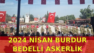 2024 Nisan Burdur Bedelli Askerlik Yemin Töreni [upl. by Aekim]