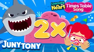 2 Times Table Song  Multiply by 2  School Songs  Multiplication Songs for Kids  JunyTony [upl. by Eutnoj]