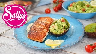 15 Minuten Rezept Lachs mit Avocadosalsa und Naturreis  Sallys Welt [upl. by Assirram]