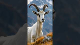 Addax In Mountains addax animal wildlife mountain ai aiinsights shorts ytshorts [upl. by Grew]