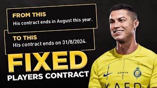 This is How to FIXED Players Contract in Master League  Football Life 2023 [upl. by Notxam]