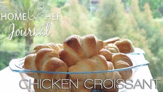 Chicken Croissant Recipe  With and Without Oven  HomeChefJournal [upl. by Ayt]