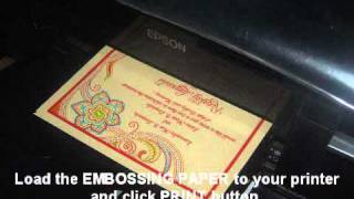 Inkjet Printer Wet Embossing [upl. by Nwahsiek]