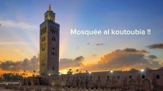 mosquée al koutoubia 🕌 les gars jsuis certaines que vous allez aimer 1🫠😀 [upl. by Seilenna]