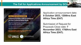 WEBINAR FOR APPLICANTS Catalysing Equitable AI Use to Improve Global Health [upl. by Gent]