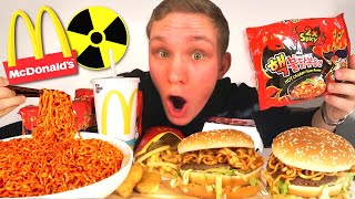 DIE SCHÄRFSTEN NUDELN DER WELT McDonalds Challenge  Nuclear Fire Noodles [upl. by Karia]