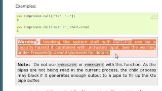 Python subprocess 01 Call [upl. by Blanc]