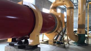 2th Rotary drum dryerdrying machine working video [upl. by Nealy815]