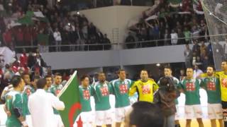 CAN 2014  Hymne de lAlgérie face au Maroc handball [upl. by Razal]