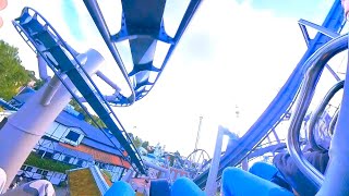 Monster Gröna Lund  ONRIDE  inverted looping coaster POV [upl. by Drobman]