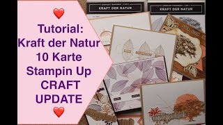 Kraft der Natur Stampin up Produktvorstellung CraftUpdate 10 Karten Beispiele [upl. by Lily]