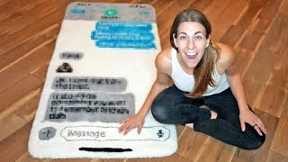 I make a 6ft rug of a text conversation [upl. by Patrica210]