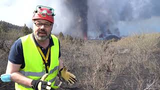 SCIENCE at the LAVA FRONT At the Erupting La Palma Vents October 2021 [upl. by Madora]