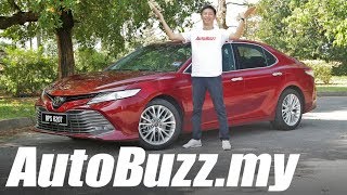 Toyota Camry 25 V Review  AutoBuzzmy [upl. by Inamik566]