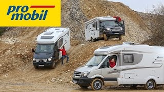 Antriebskonzepte im Vergleich  Mit drei Reisemobilen im Offroadpark [upl. by Teryn]