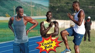 Usain Bolt Workout and Training session for 100m RunningStretchingCoreLegGymSpeed Kinkarmaity [upl. by Dedie195]