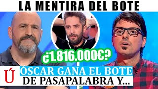 LA GRAN MENTIRA del BOTE de Pasapalabra de Óscar ante Moisés y sus 1816000€ en Antena 3 [upl. by Evanne]