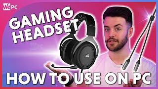 How to get Microphone and Sound from Single 35mm Headsets use gaming headset on PC [upl. by Enileuqkcaj]