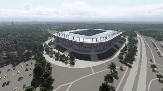 Wildparkstadion Karlsruhe 2020 3D Animationsfilm [upl. by Guevara]