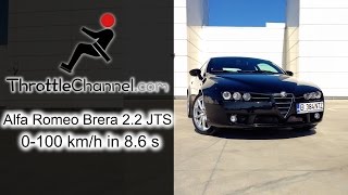 Alfa Romeo Brera 22 JTS acceleration  ThrottleChannelcom [upl. by Anyaj25]