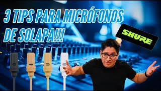 3 TIPS PARA LOS MICROFONOS DE SOLAPA MEJORA EL AUDIO DEL PREDICADOR EN TU IGLESIA [upl. by Ahseuqram]