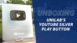 UNBOXING UNILABs YouTube Silver Play Button [upl. by Elaynad502]