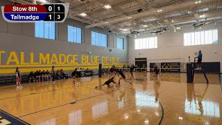 Kimpton 8th Grade Volleyball vs Tallmadge  91924 [upl. by Ellehcal613]