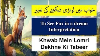 Khwab Mein Lomri Dekhna  To See Fox in dream meaning  خواب میں لومڑی دیکھنا [upl. by Deelaw662]