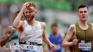 Rivals Kerr amp Ingebrigtsen duel in epic Bowerman Mile at Prefontaine Classic  NBC Sports [upl. by Gertruda]