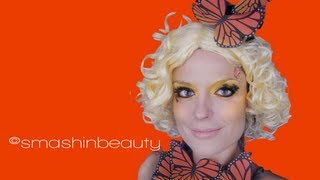 Effie Trinket Halloween Makeup Tutorial  SMASHINBEAUTY [upl. by Enirehtacyram]